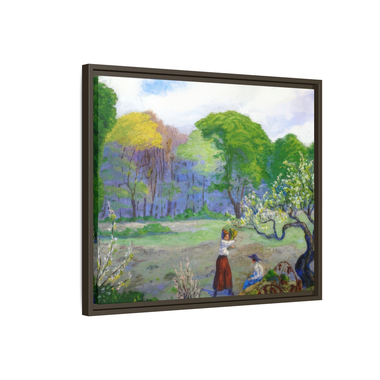 Ranson, Paul - Picking Flowers (1890) - Matte Canvas, Framed