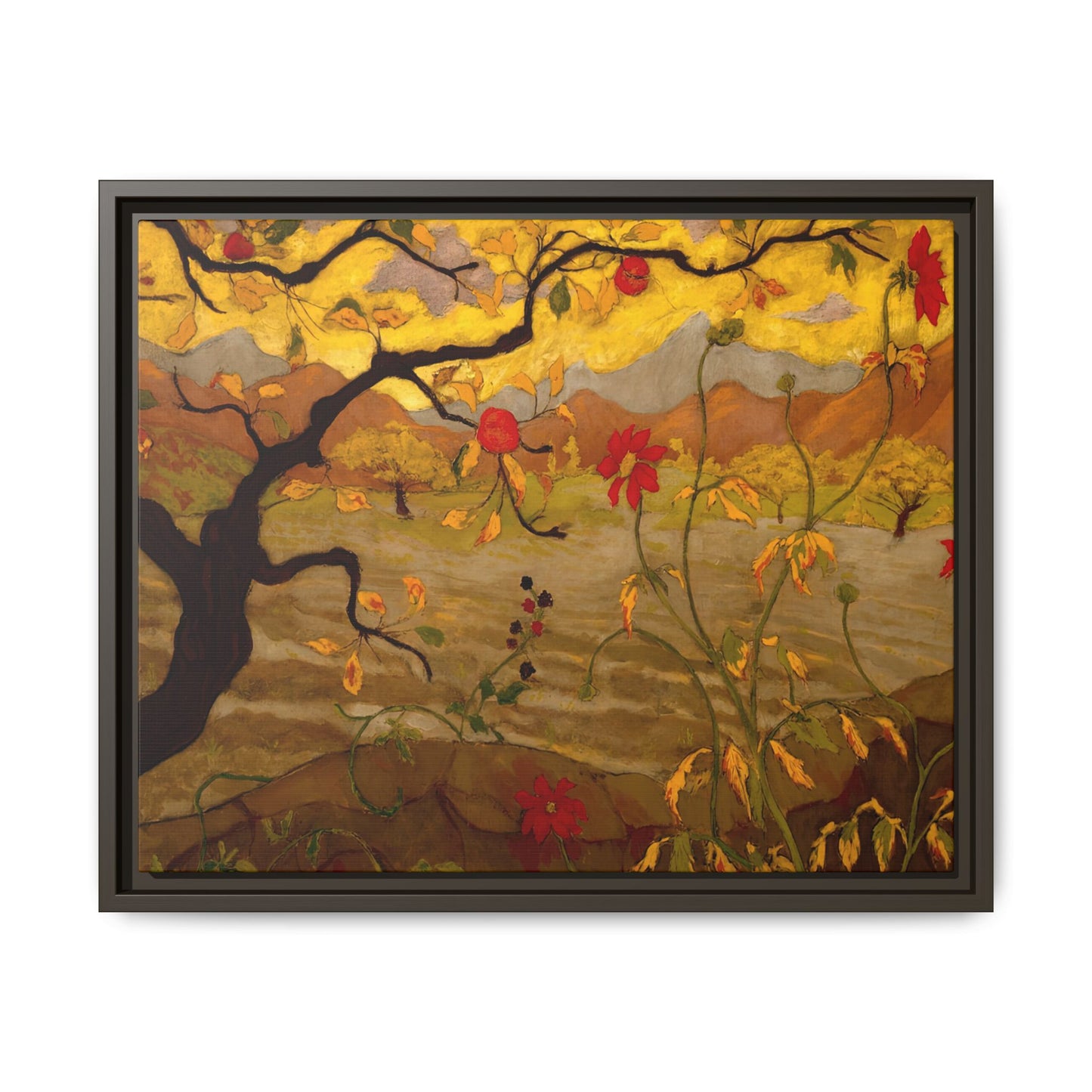 Ranson, Paul - Apple Tree with Red Fruit (1902) - Matte Canvas, Framed