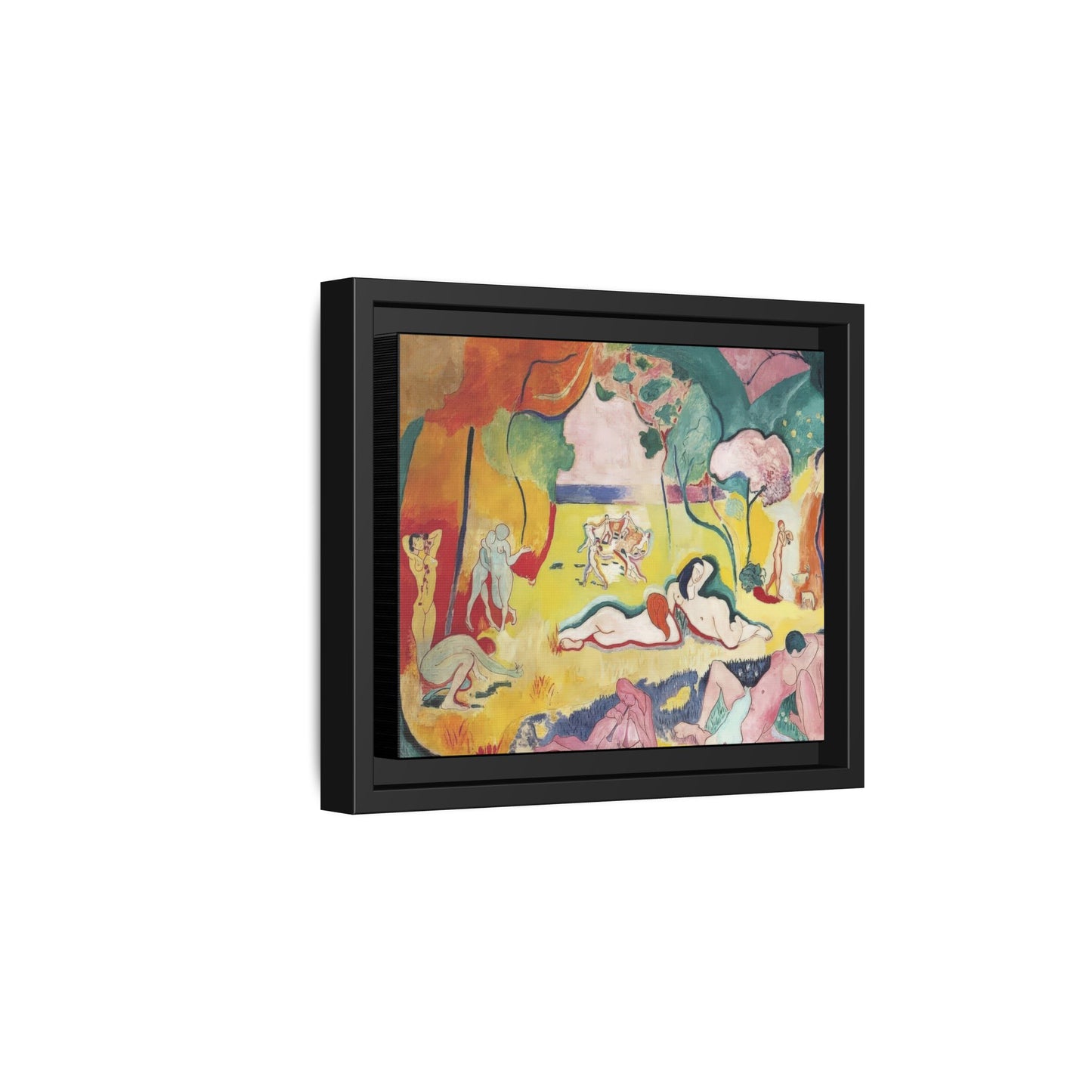 Matisse, Henri - The Joy of Life (1905) - Matte Canvas, Framed