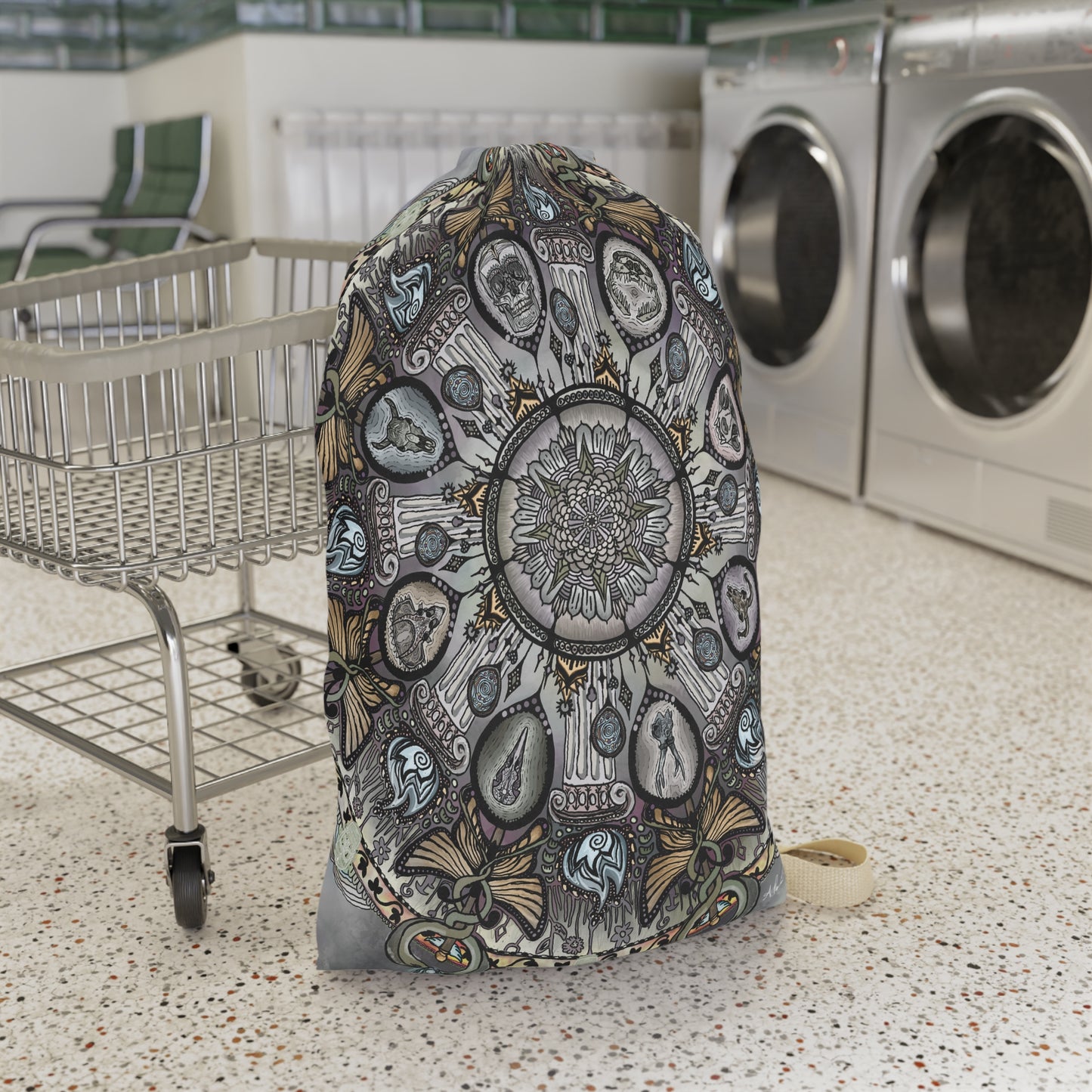 Pacio, Adam - Memento Mori Mandala - Laundry Bag