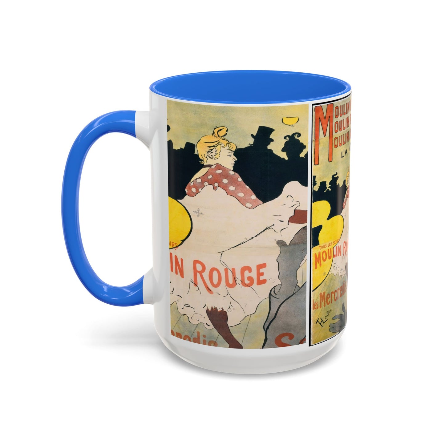 Toulouse-Lautrec, Henri - Moulin Rouge - La Goulue (1891) - Colorful Accent Mugs