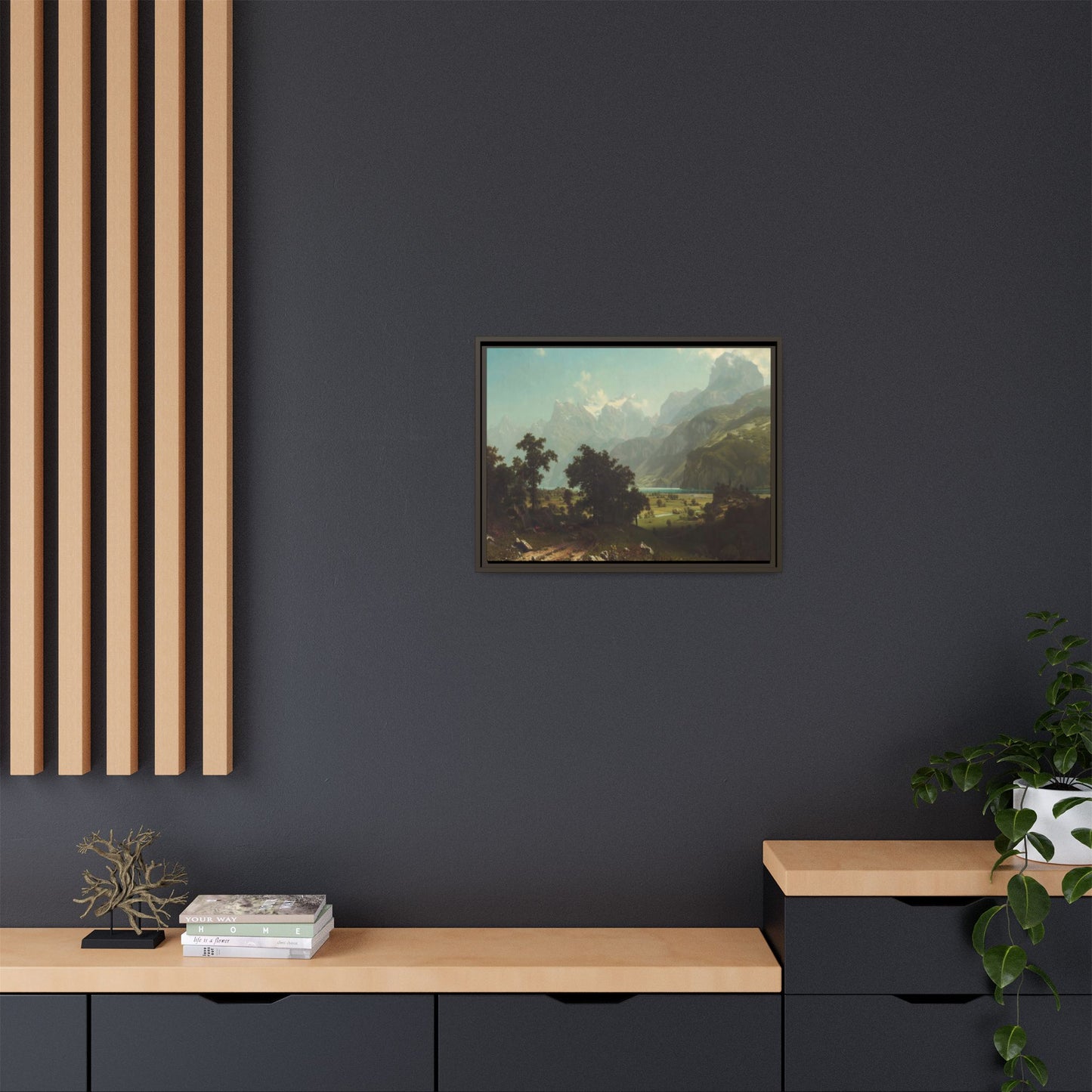 Bierstadt, Albert - Lake Lucerne (1858) - Matte Canvas, Framed