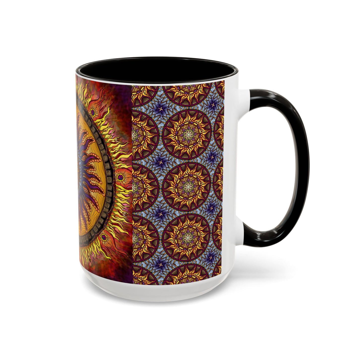 Pacio, Adam - Solar Disc Mandala - Colorful Accent Mugs