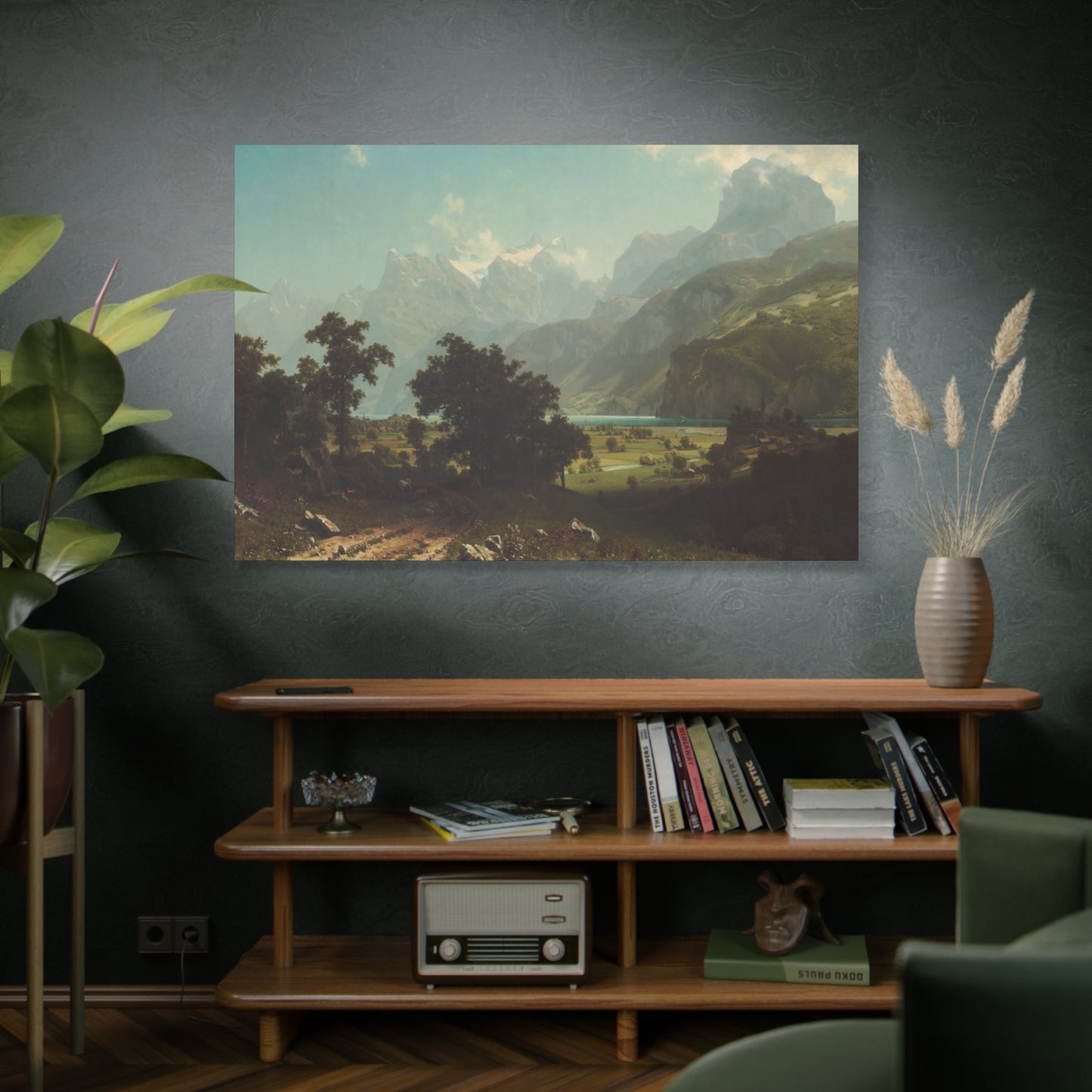Bierstadt, Albert - Lake Lucerne (1858) - Canvas Block, unframed