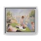 Seurat, Georges - Bathers at Asnières (1884) - Matte Canvas, Framed