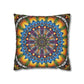Pacio, Adam - Emerald Arrows Mandala - Suede Square Pillowcase