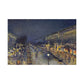 Pissarro, Camille - The Boulevard Montmartre At Night (1897) - Canvas Block, unframed
