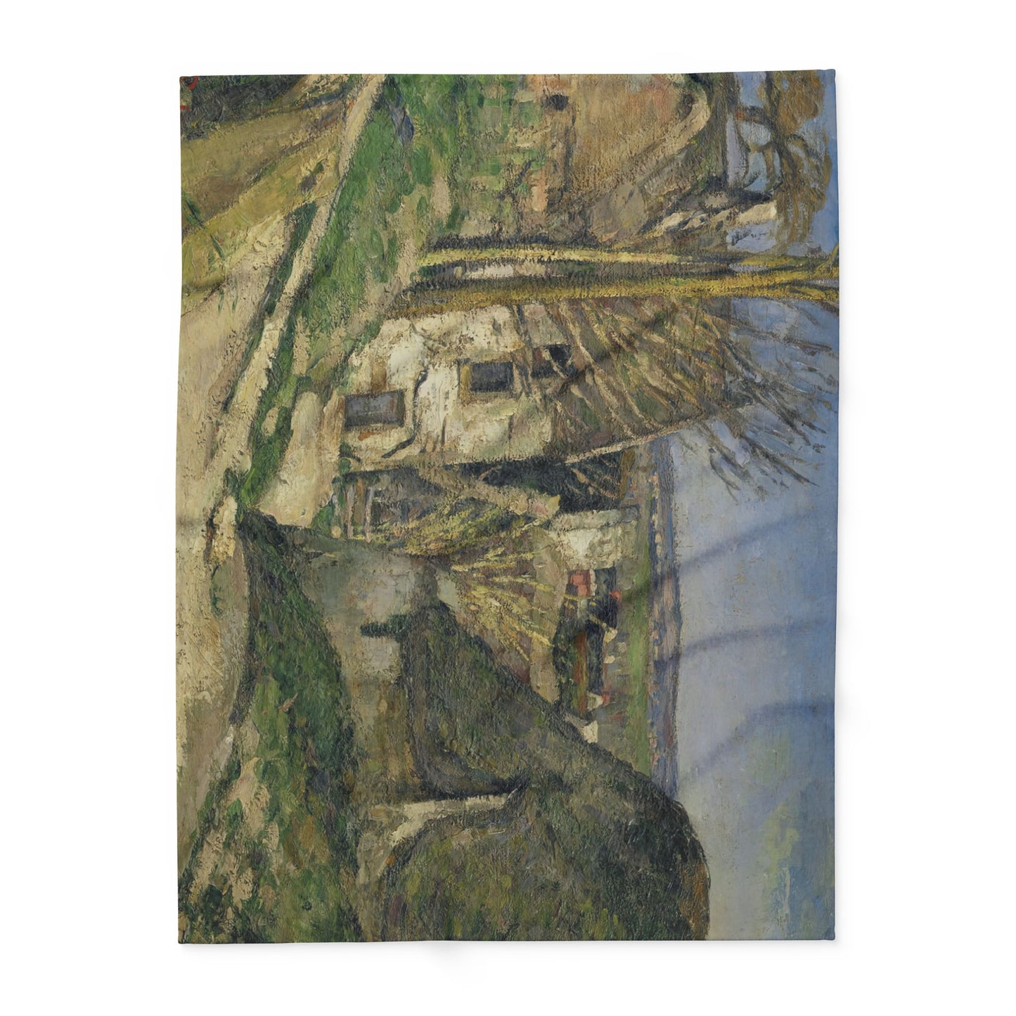 Cézanne, Paul - The House of the Hanged Man, Auvers-sur-Oise (1874) - Arctic Fleece Blanket