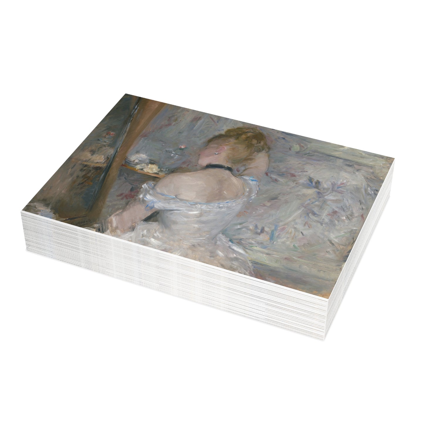 Morisot, Berthe - Woman at Her Toilette (1880) - Postcard Bundles with Envelopes Included