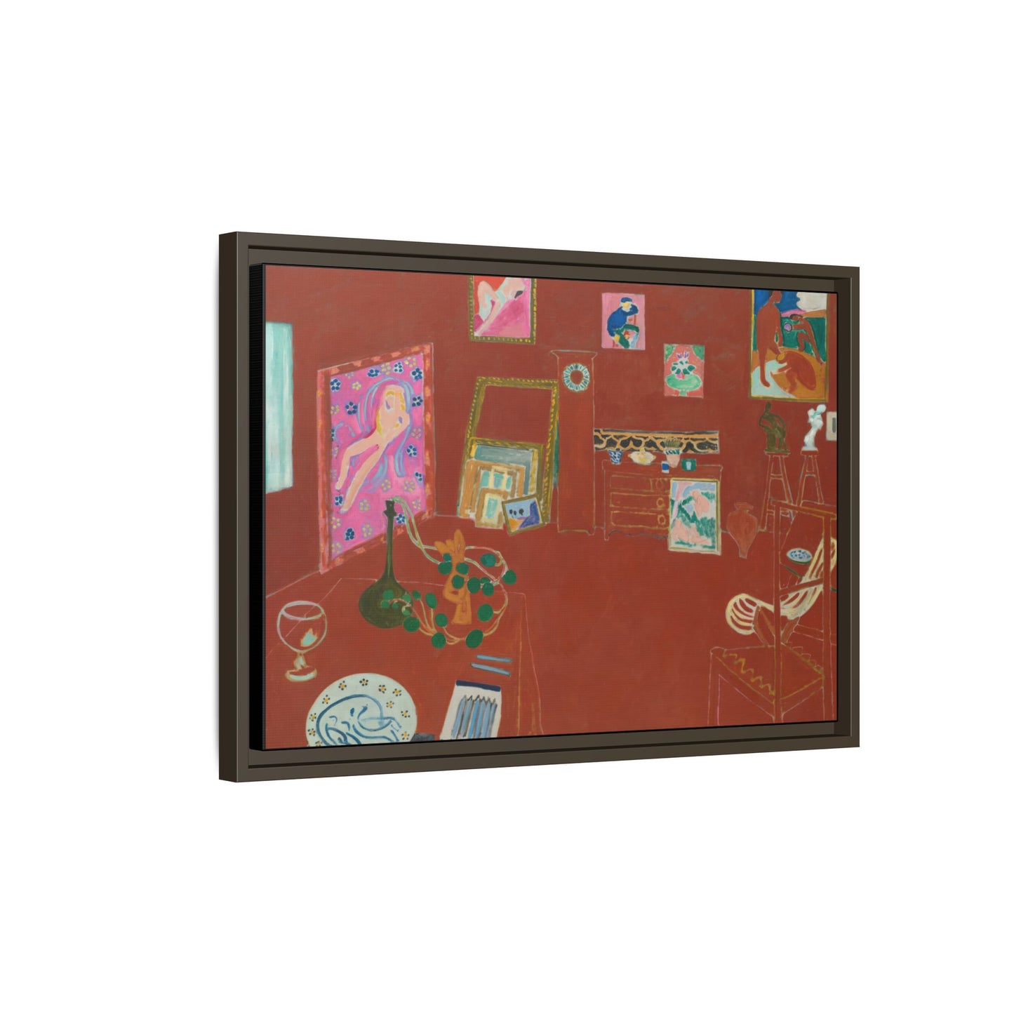 Matisse, Henri - The Red Studio (1911) - Matte Canvas, Framed