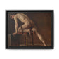 Courbet, Gustave - Study of a Nude Man (1840) - Matte Canvas, Framed