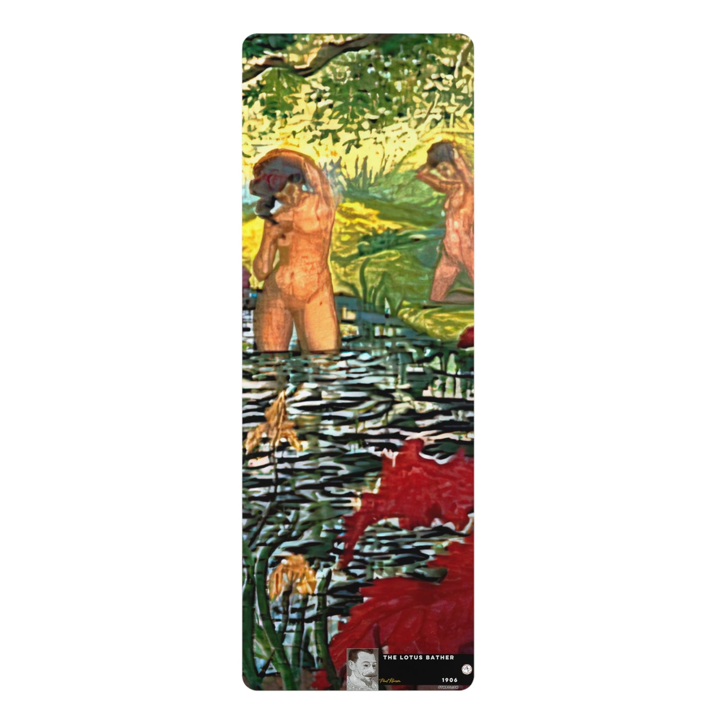Ranson, Paul - The Lotus Bather (1906) - Rubber Yoga Mat