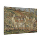 Pissarro, Camille - Red Roofs, Corner of a Village in Winter (1877) - Canvas Block, unframed