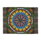 Emerald Arrows Mandala - Arctic Fleece Blanket