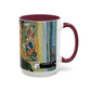 Van Gogh, Vincent - Self Portrait with Bandaged Ear (1889) - Colorful Accent Mugs