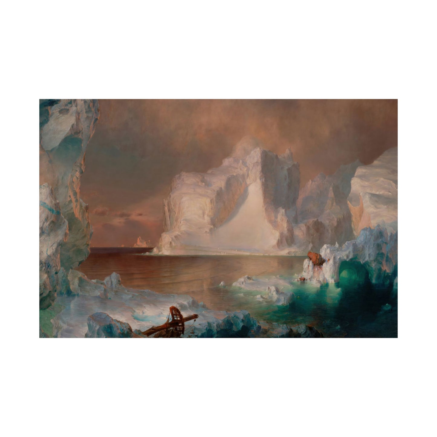 Church, Frederic Edwin - The Icebergs (1861) - Satin Posters
