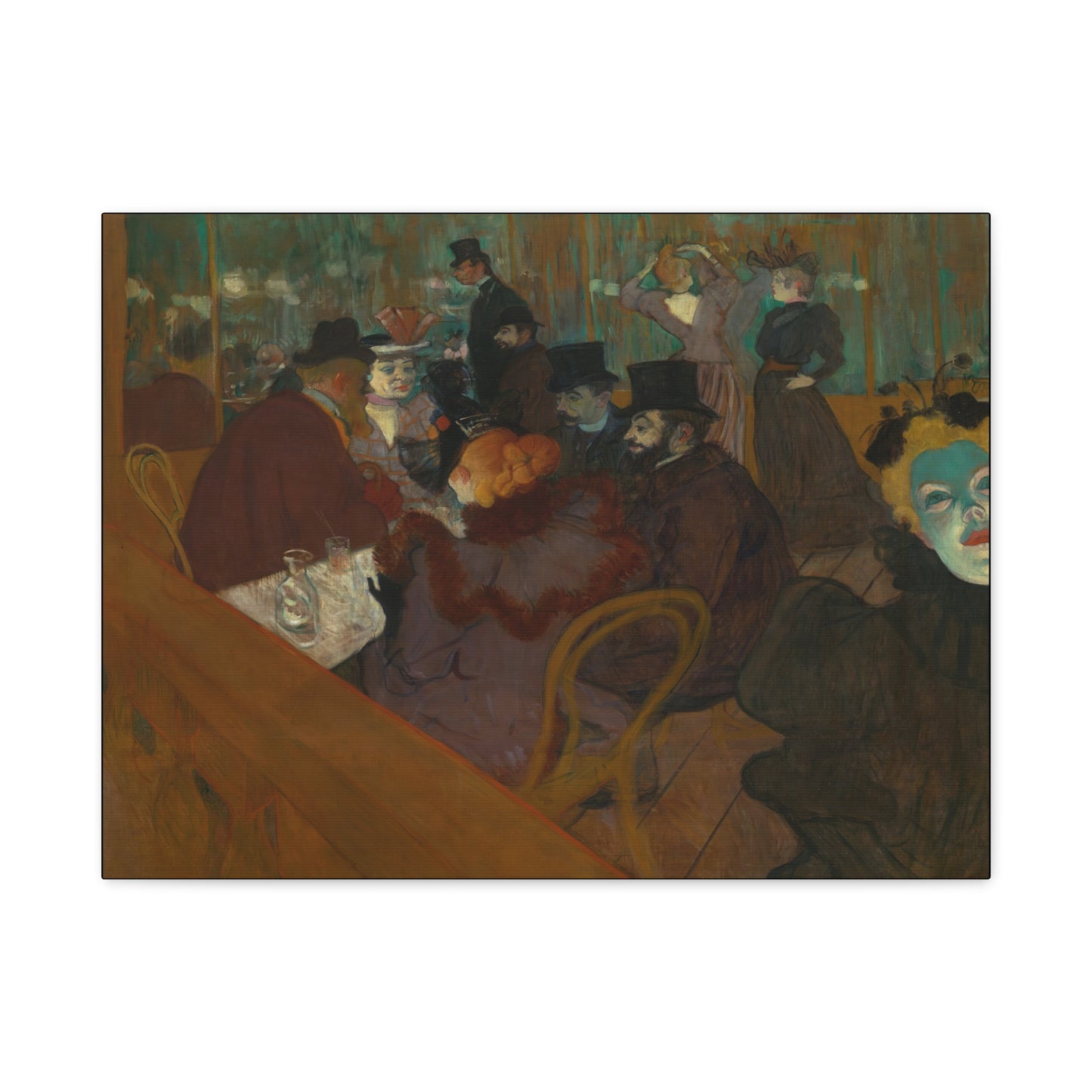 Lautrec, Henri - At the Moulin Rouge (1892) - Canvas Block, unframed