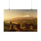Cole. Thomas - Mount Etna from Taormina (1843) - Satin Posters