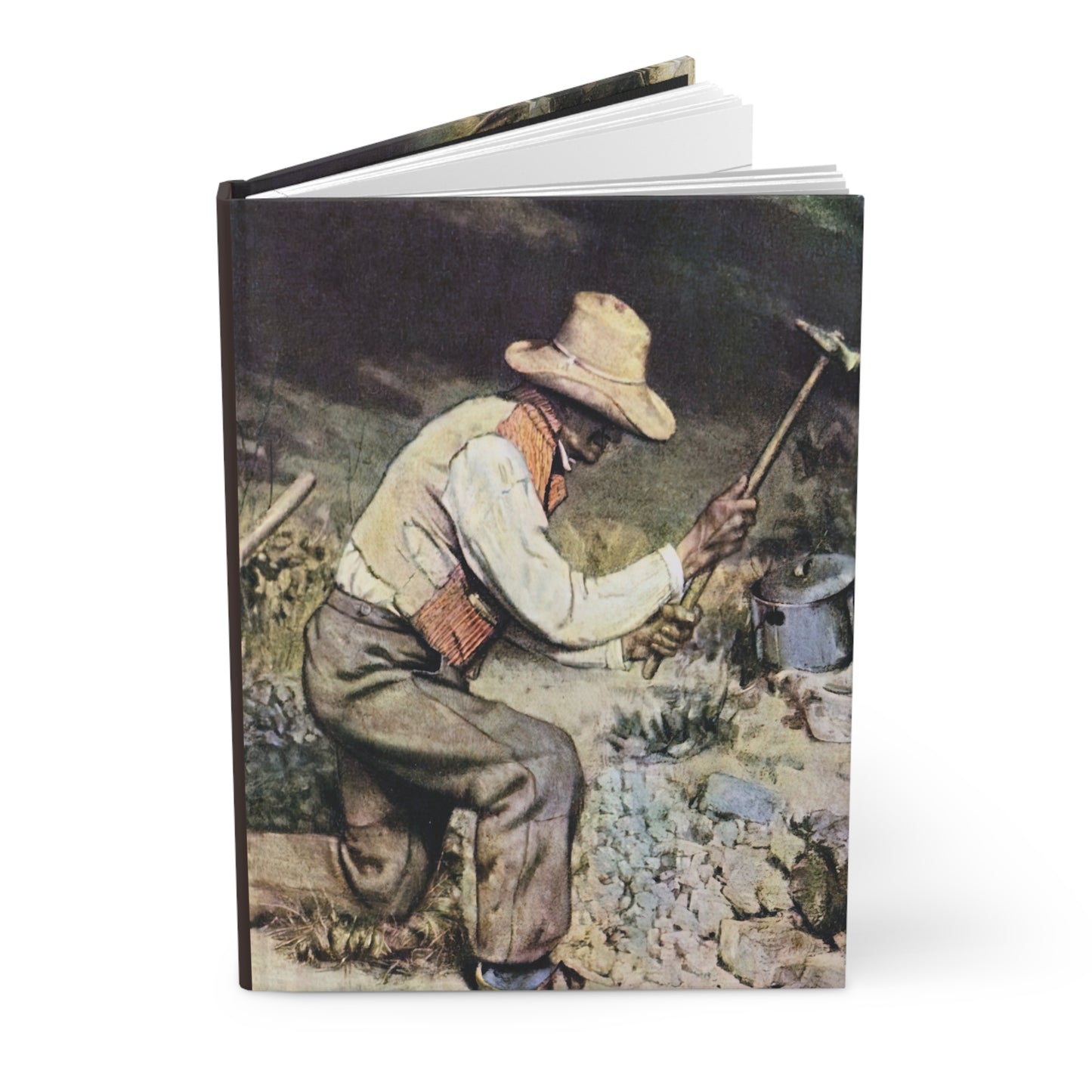 Courbet, Gustave - The Stone Breakers (1850) - Hardcover Journal Matte
