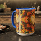 Filiger, Charles - Woman’s Head with Closed Eyes (1893) - Colorful Accent Mugs