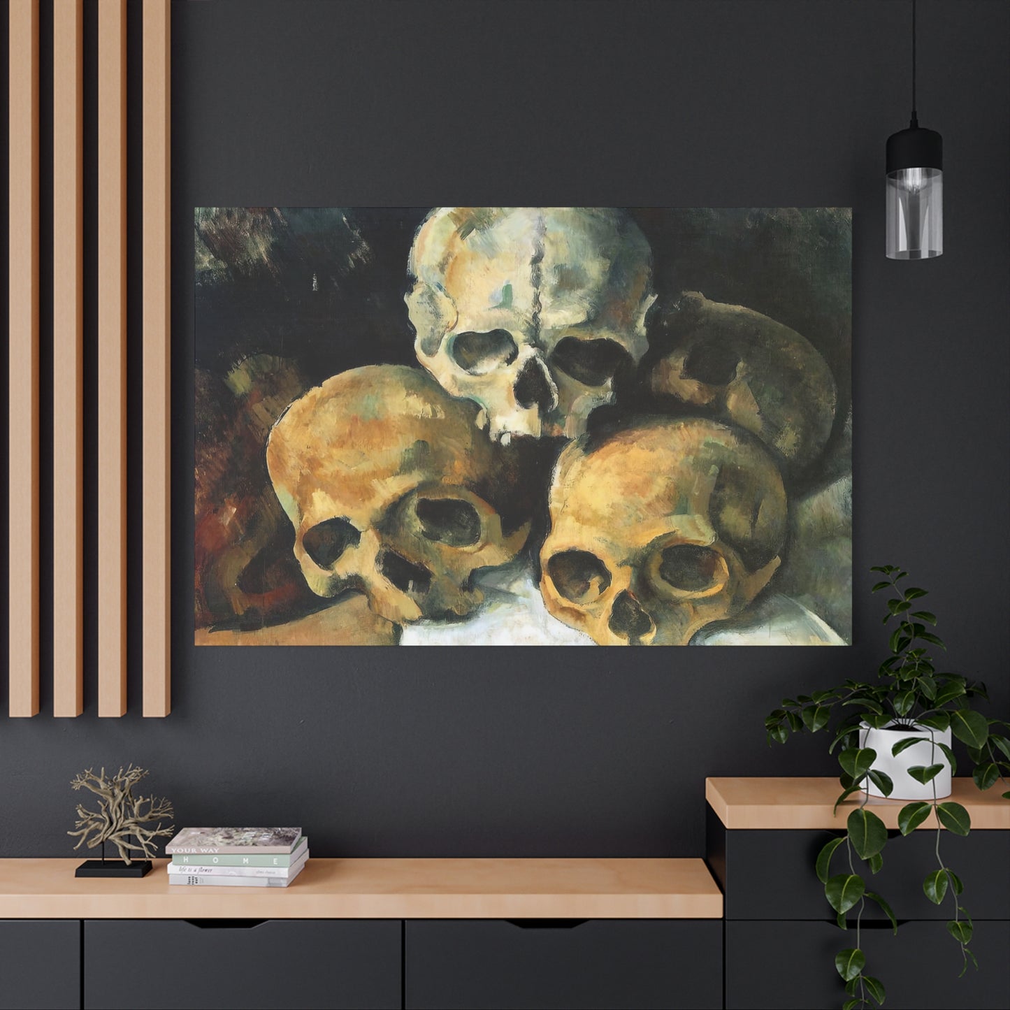 Cézanne, Paul - Pyramid of Skulls (1901) - Canvas Block, unframed