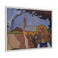 Filiger, Charles - Virgin and Two Angels (1895) - Matte Canvas, Framed