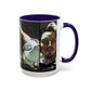 Courbet, Gustave - The Desperate Man (1843) - Colorful Accent Mugs