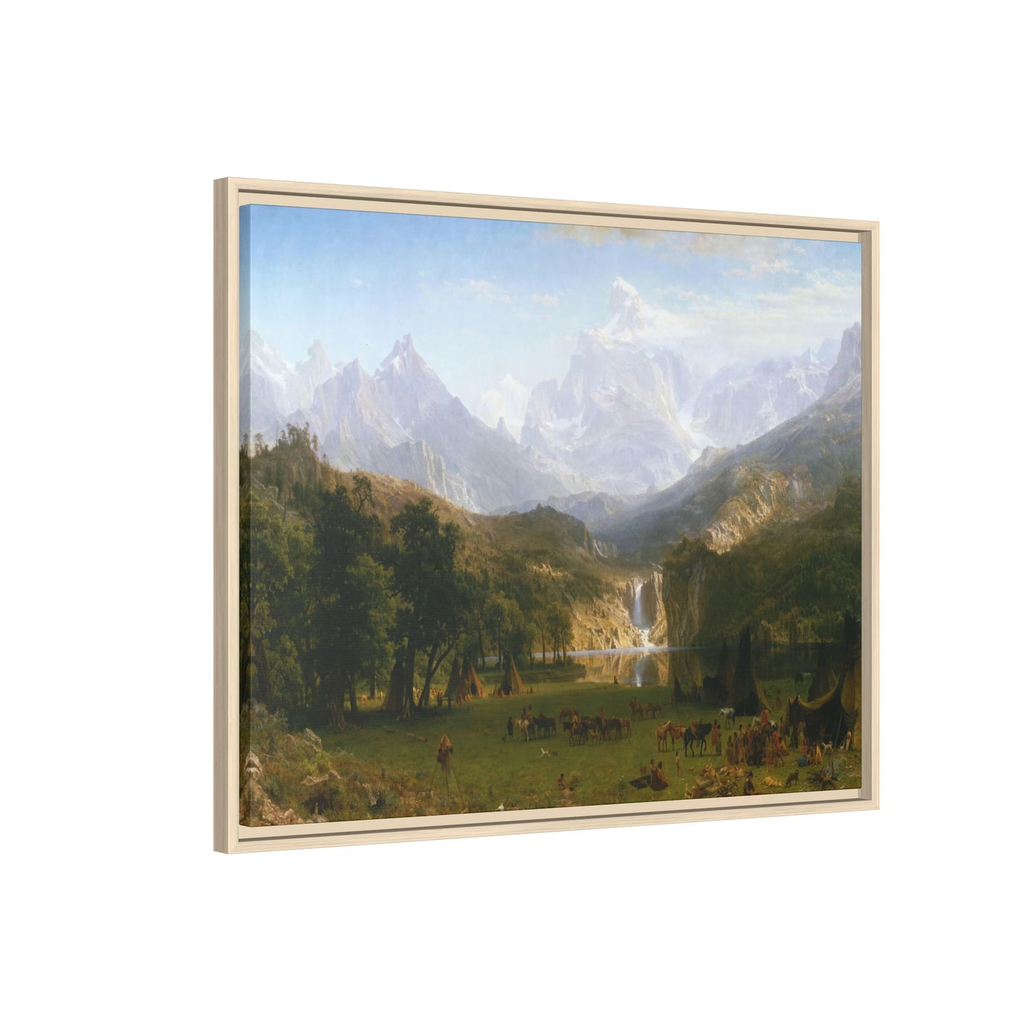 Bierstadt, Albert - The Rocky Mountains, Lander’s Peak (1863) - Matte Canvas, Framed