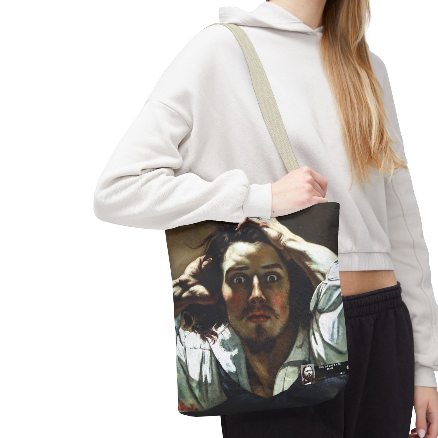 Courbet, Gustave - The Desperate Man (1843) - Tote Bag