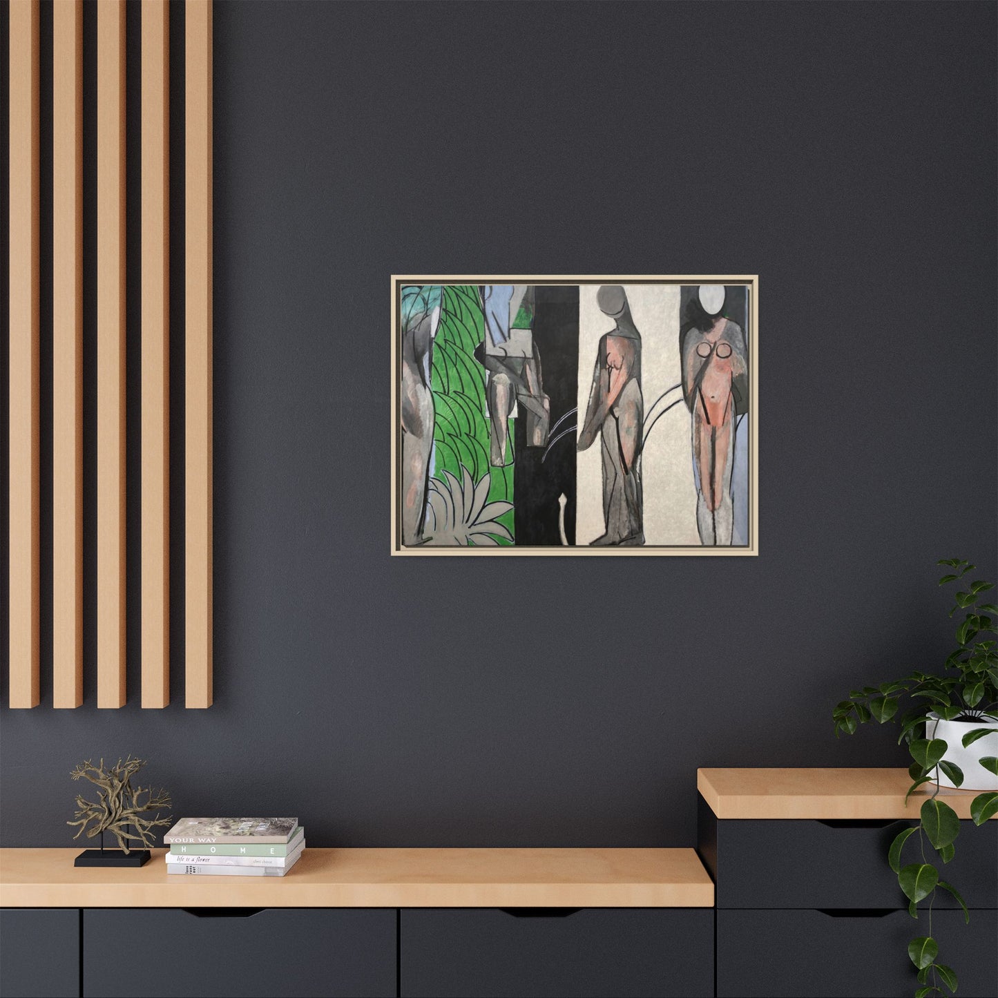 Matisse, Henri - Bathers by a River (1917) - Matte Canvas, Framed