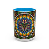 Emerald Arrows Mandala - Colorful Accent Mugs