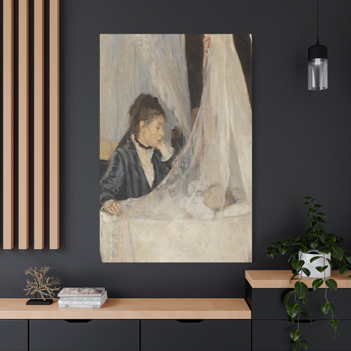 Morisot, Berthe - The Cradle (1872) - Canvas Block, unframed