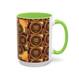 Lion Summer Mandala - Colorful Accent Mugs
