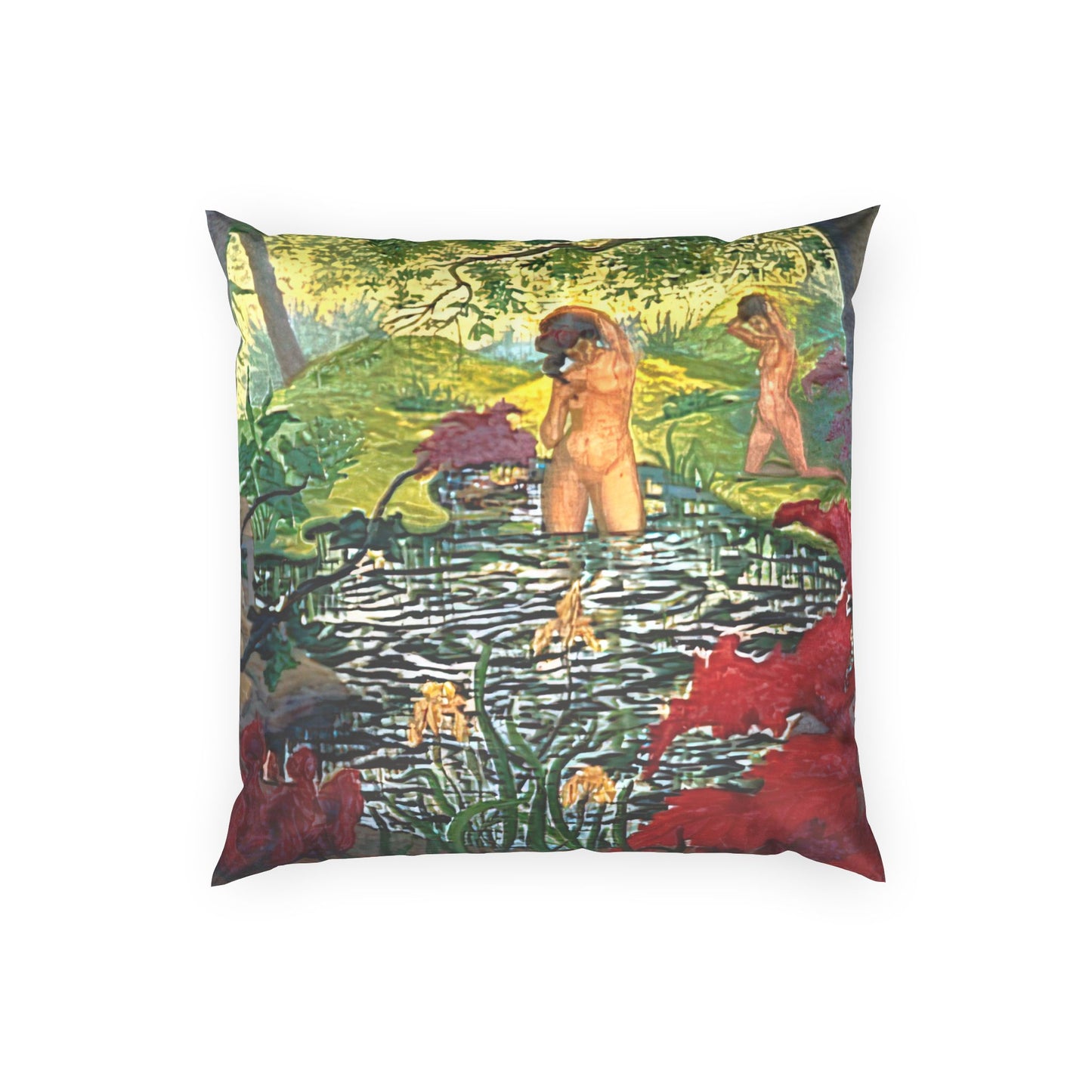 Ranson, Paul - The Lotus Bather (1906) - Poly Velvet Pillow