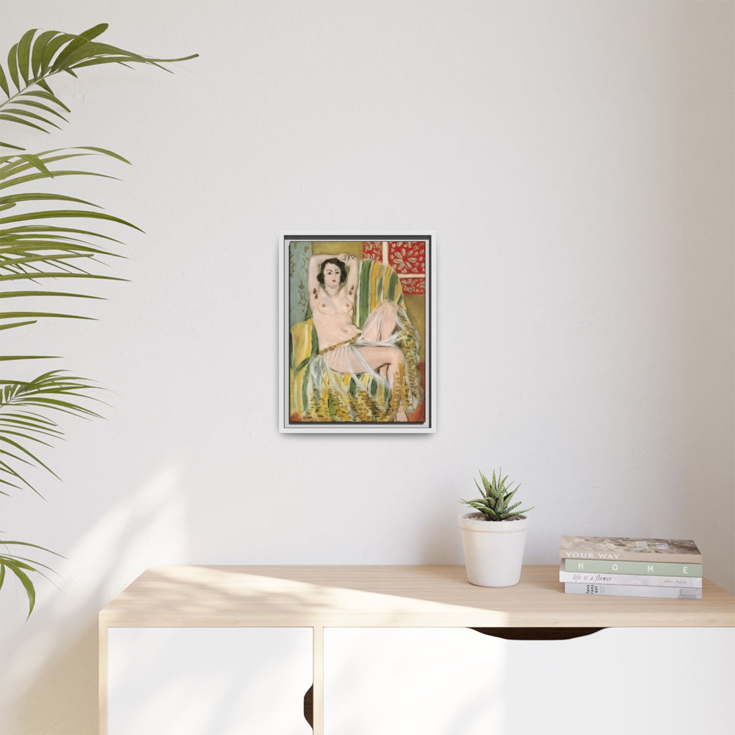 Matisse, Henri - Odalisque with Raised Arms (1923) - Matte Canvas, Framed