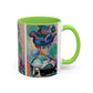 Matisse, Henri - Woman with a Hat (1905) - Colorful Accent Mugs