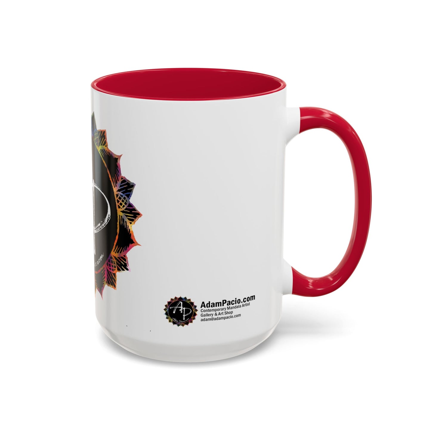 AdamPacio.com - Black Logo - Colorful Accent Mugs
