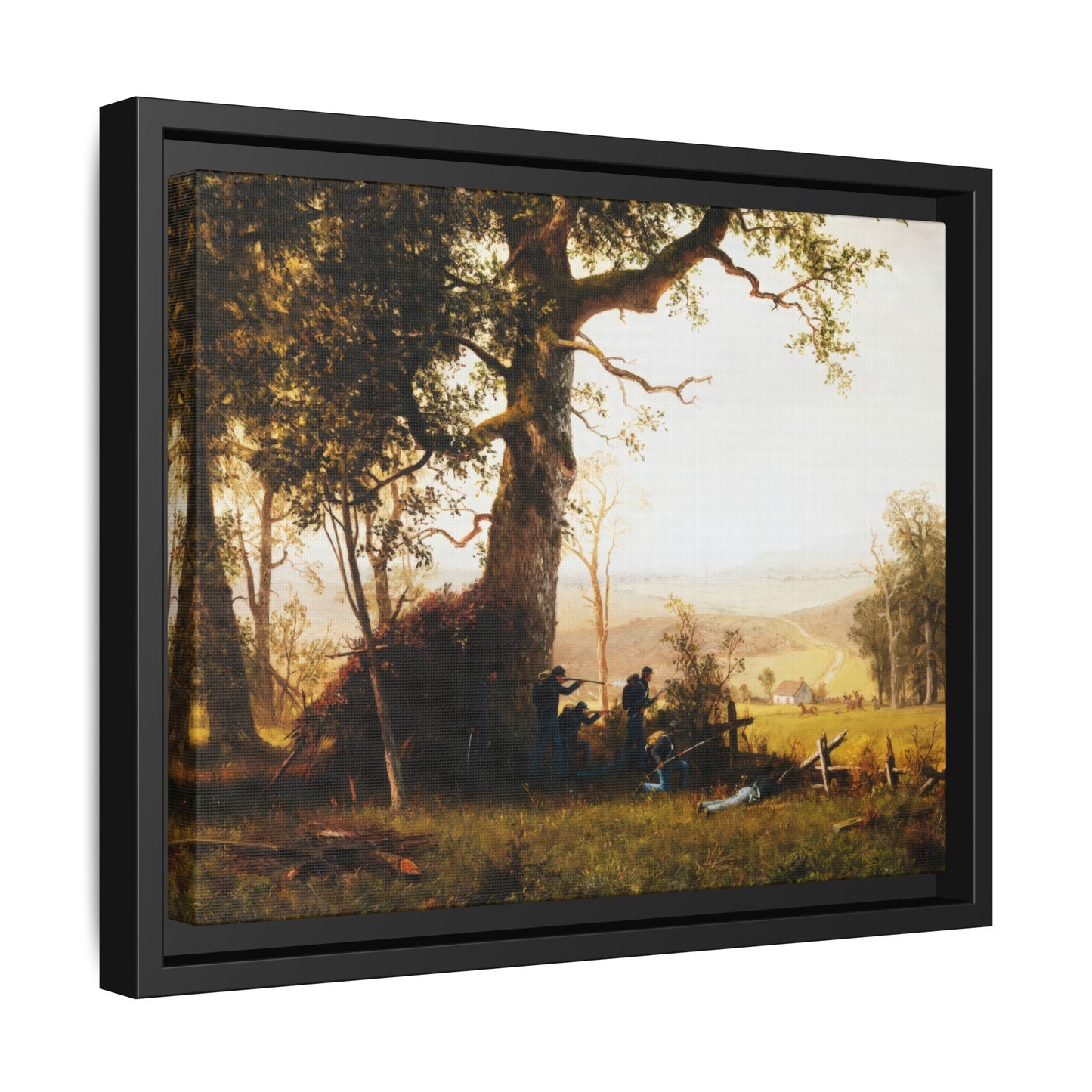 Bierstadt, Albert -  Guerrilla Warfare (1861) - Matte Canvas, Framed