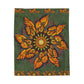 Pacio, Adam - Monarch Butterfly Mandala - Velveteen Plush Blanket