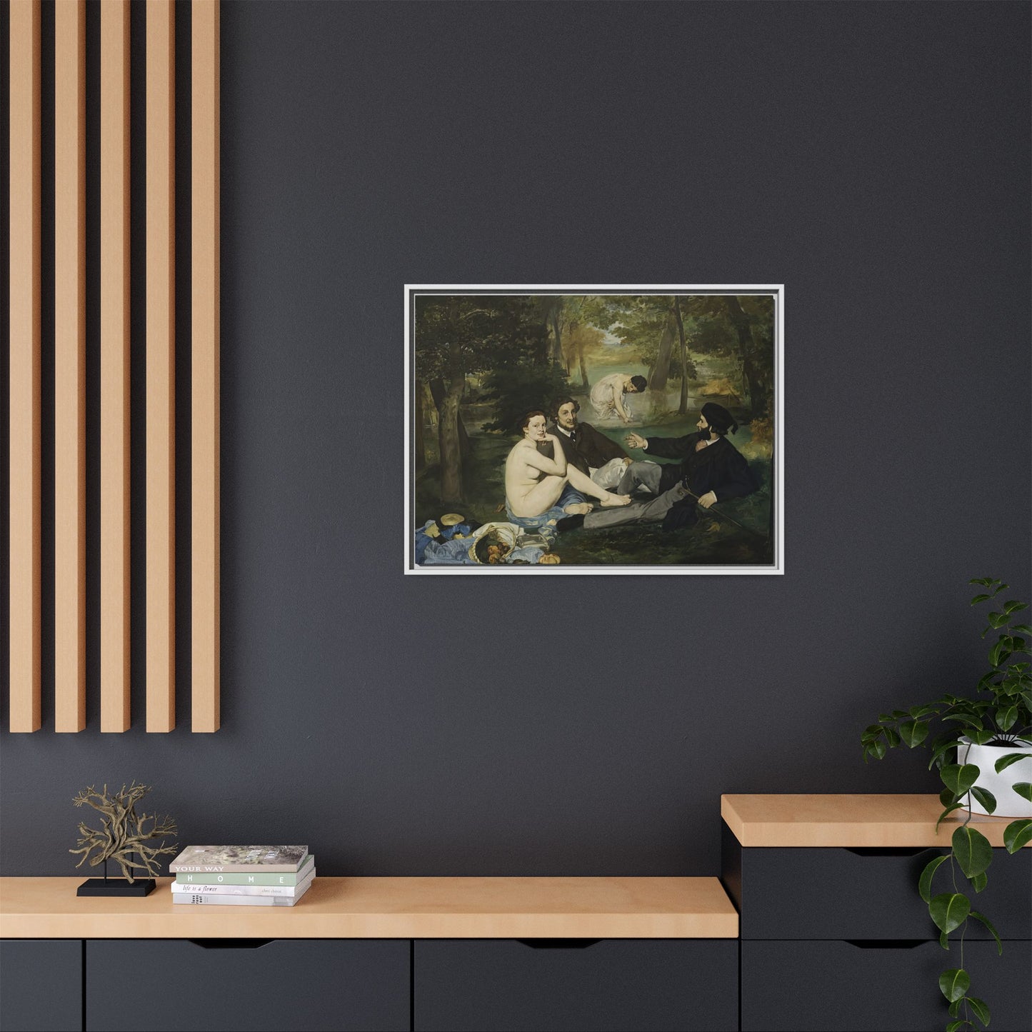 Manet, Édouard - Luncheon on the Grass (1863) - Matte Canvas, Framed