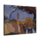 Filiger, Charles - Virgin and Two Angels (1895) - Canvas Block, unframed