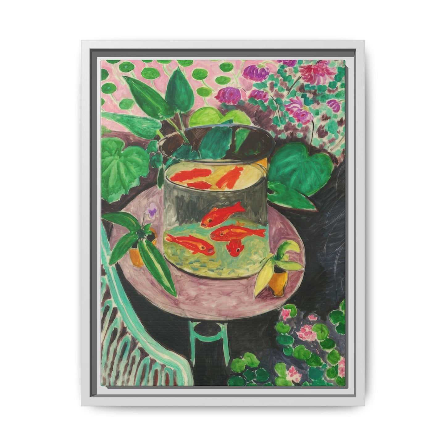 Matisse, Henri - The Goldfish (1912) - Matte Canvas, Framed