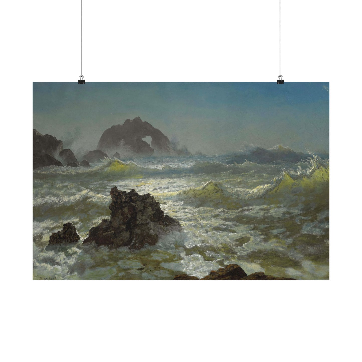 Bierstadt, Albert - Seal Rock (1872) - Satin Posters