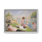 Seurat, Georges - Bathers at Asnières (1884) - Matte Canvas, Framed