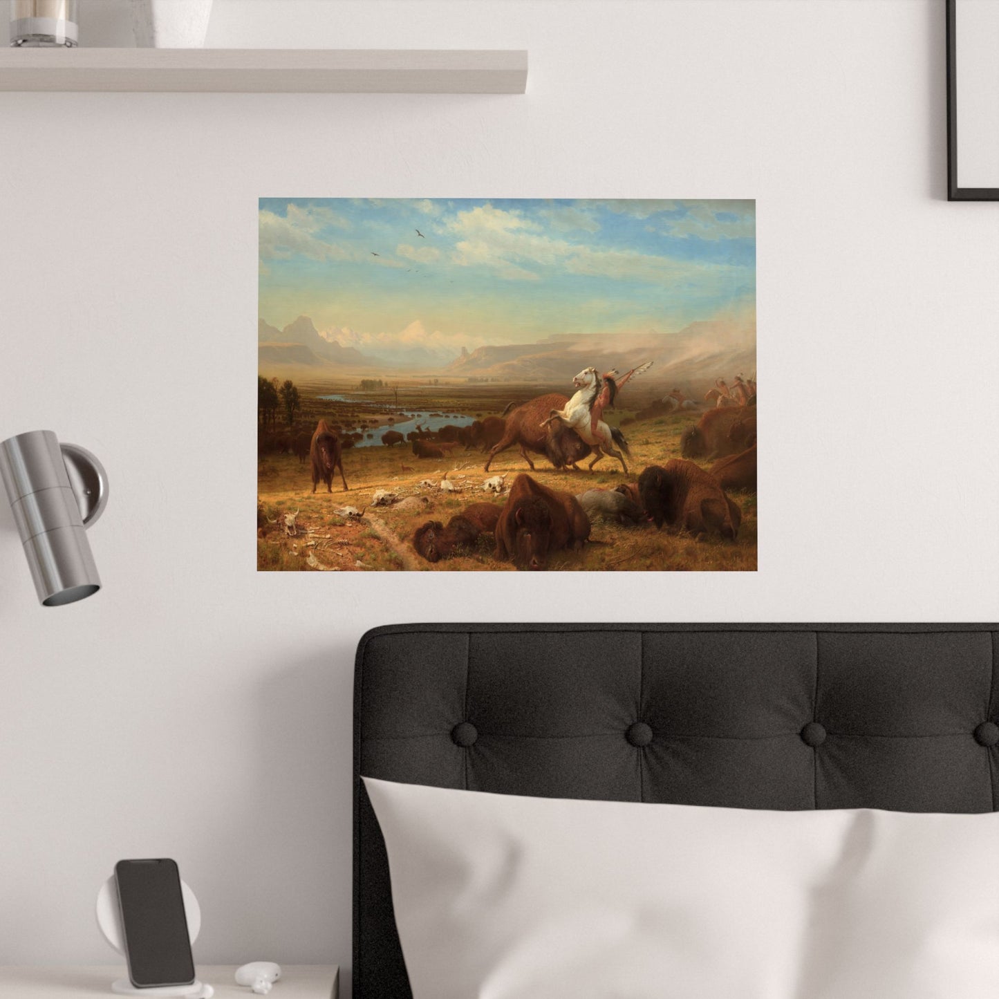 Bierstadt, Albert - The Last of the Buffalo  (1888) - Satin Posters
