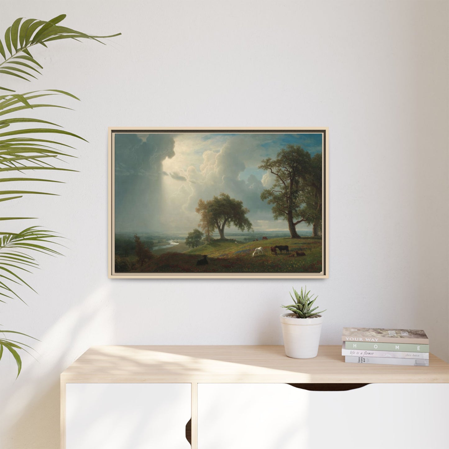 Bierstadt, Albert - California Spring (1875) - Matte Canvas, Framed