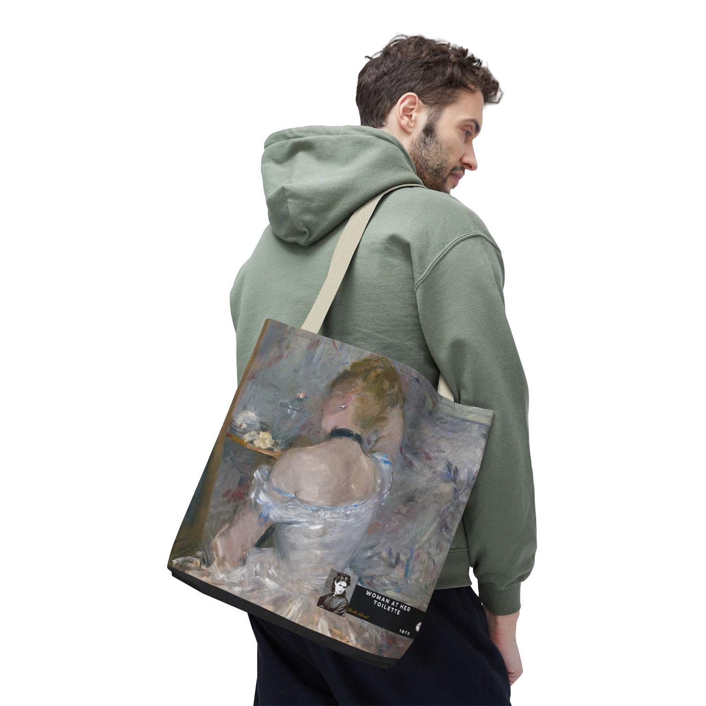 Morisot, Berthe - Woman at Her Toilette (1880) - Tote Bag