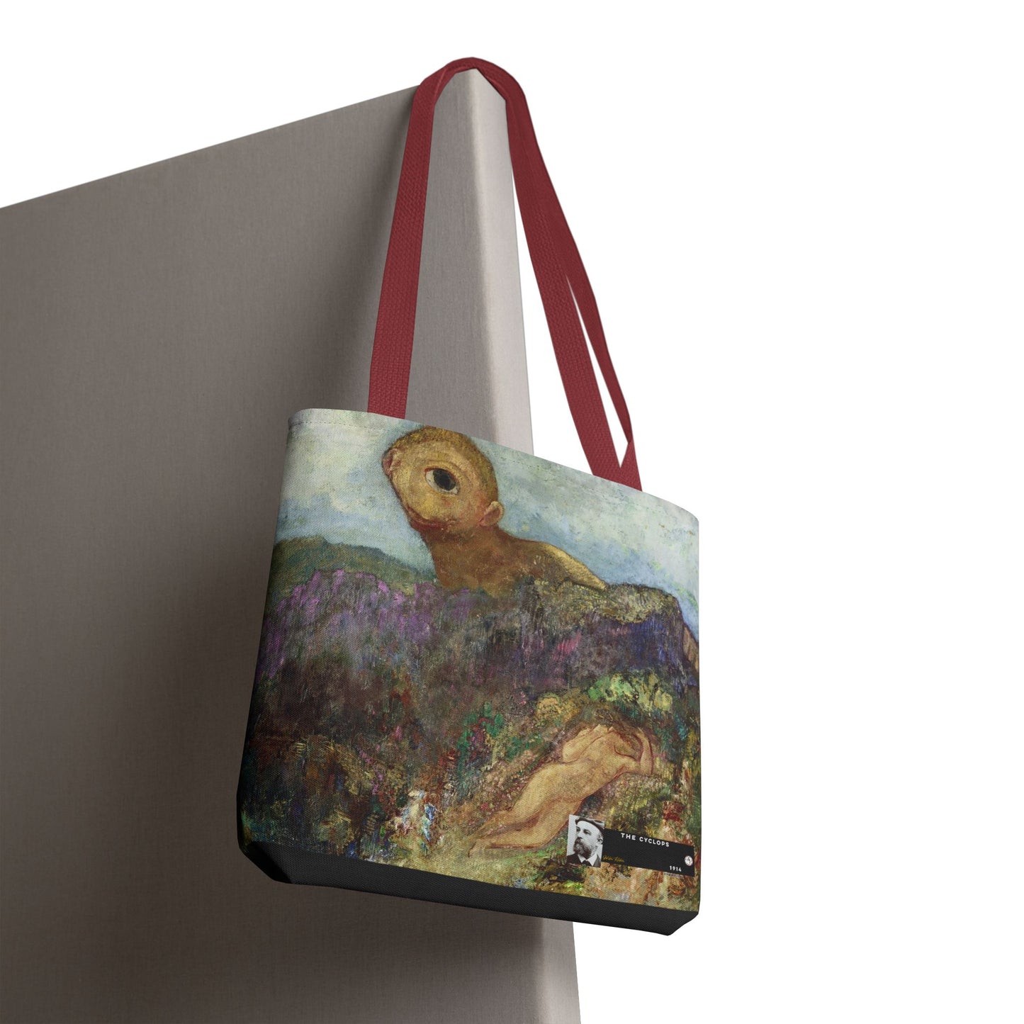 Redon, Odilon - The Cyclops (1914) - Tote Bag