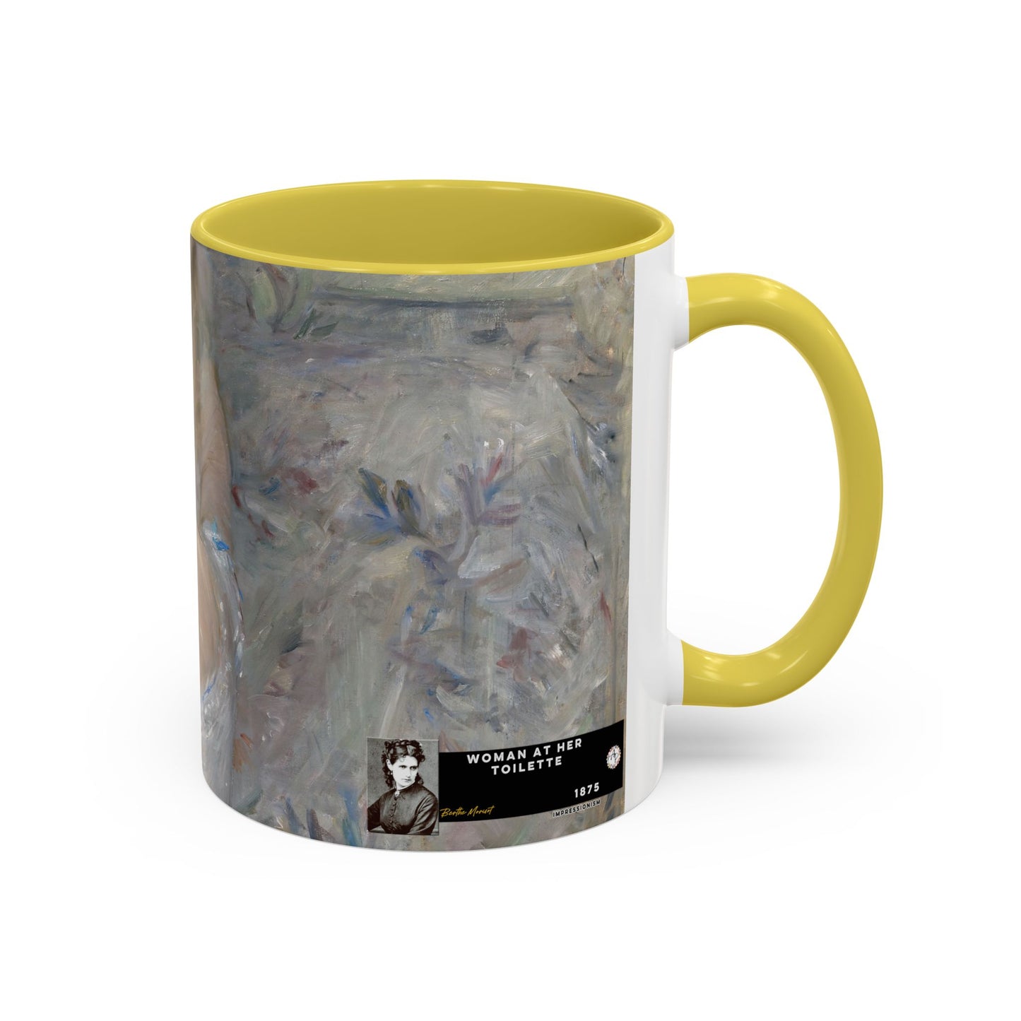 Morisot, Berthe - Woman at Her Toilette (1880) - Colorful Accent Mugs
