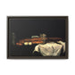 Cézanne, Paul - Still Life with Bread and Eggs (1865) - Matte Canvas, Framed